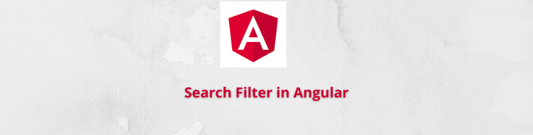 Search Filter in Angular 9